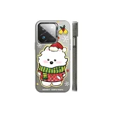 Transparent Black-Christmas Samoyed