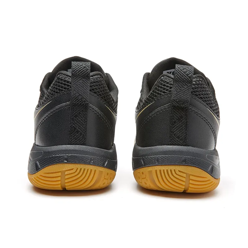 VOIT Cushioning, Breathable, Supportive Low Top Badminton Shoes Unisex Black Gold-4