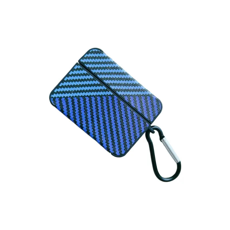 Baohuguang Compatible With AirPods 2/4/pro 2/1 TPU Square Creative Carbon Fiber Individual Niche Headphone Cases-4