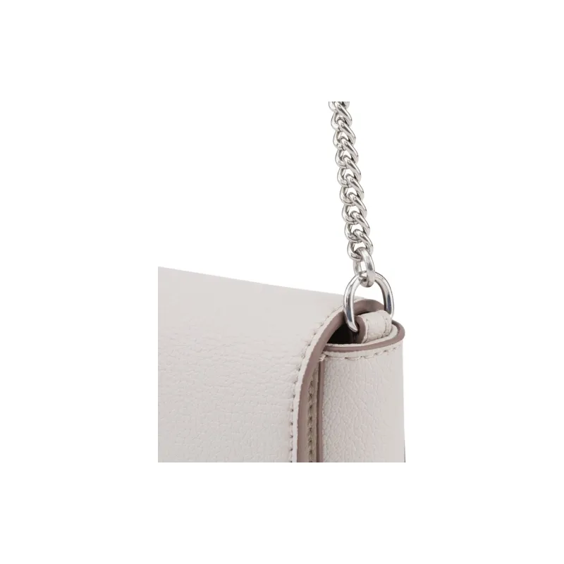 CALVIN KLEIN Synthetic Material Shoulder Bag Crossbody Bag Medium Size Women's Moon White-5