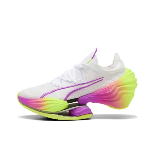 PUMA Lightweight Low Top Running Shoes Women's White
