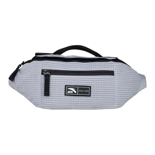 Anta Fabric Sling Bag Crossbody Bag Fanny Pack Regular Unisex Mesh Gray