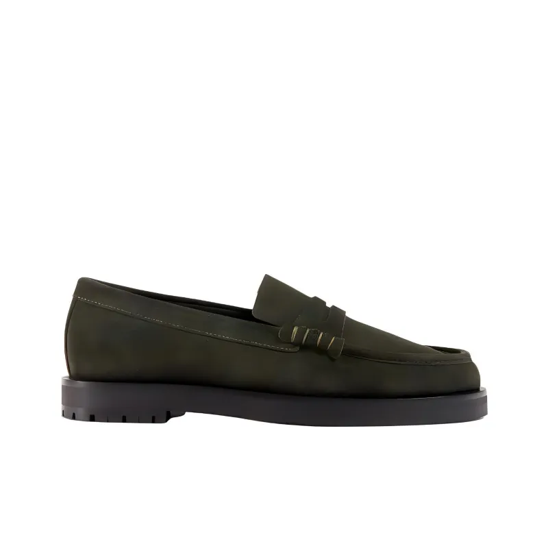 DEAR FRANCES Loafers Women's Army Green-2