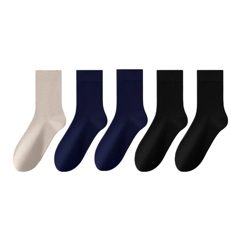 MIIOW Mid Calf Socks Men's 5 Pack-0