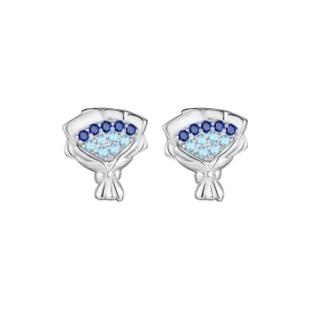 DAISY BEAUTY S925 Silver Stud Earrings Women's