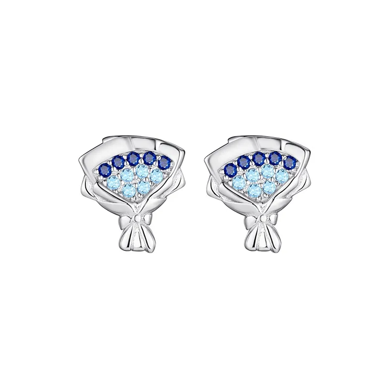 DAISY BEAUTY S925 Silver Stud Earrings Women's-0