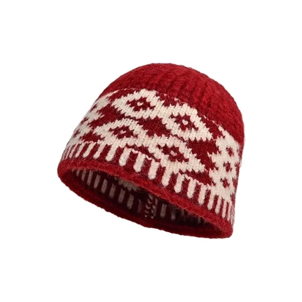 FREE RABBITⅡ Fall And Winter Korean Style Casual Versatile Cold Cap Beanies Unisex-2