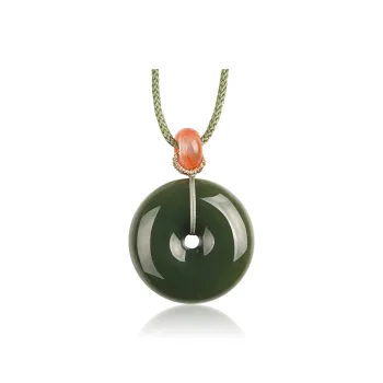 TAMINA Hetian Jade Pendants Green Jade Women's