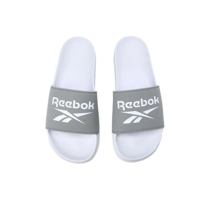 Reebok Slip Resistant Slide Slippers Women's Gray White-3