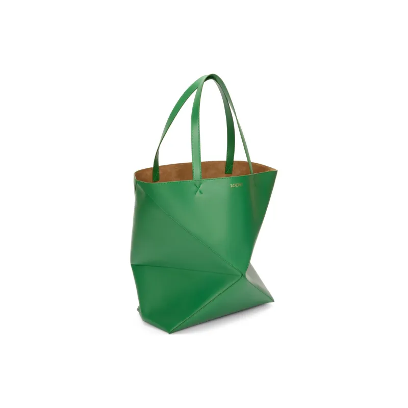 LOEWE Puzzle Fold Calfskin Tote Bag Shopping Bag Handbag Shoulder Bag XL Women's Tropical Green-1