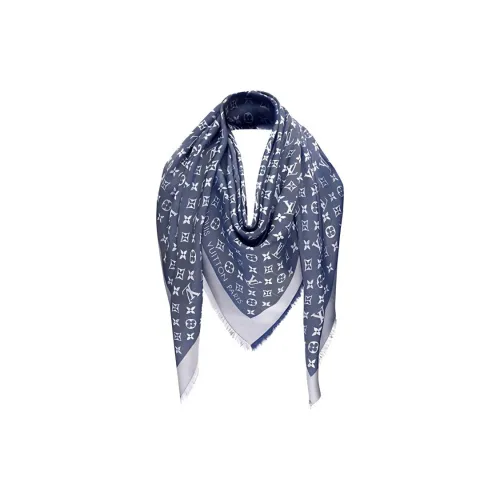 LOUIS VUITTON MONOGRAM DENIM Shawls Women's