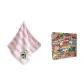 Crayon Shin-Chan Vertical Stripes Square Scarf Pink White+Shin-Chan Shopping Bag