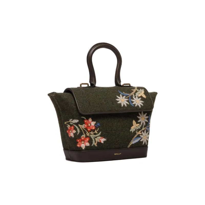 BALLY Alpine Flower embroidered Cross Body Bag-1
