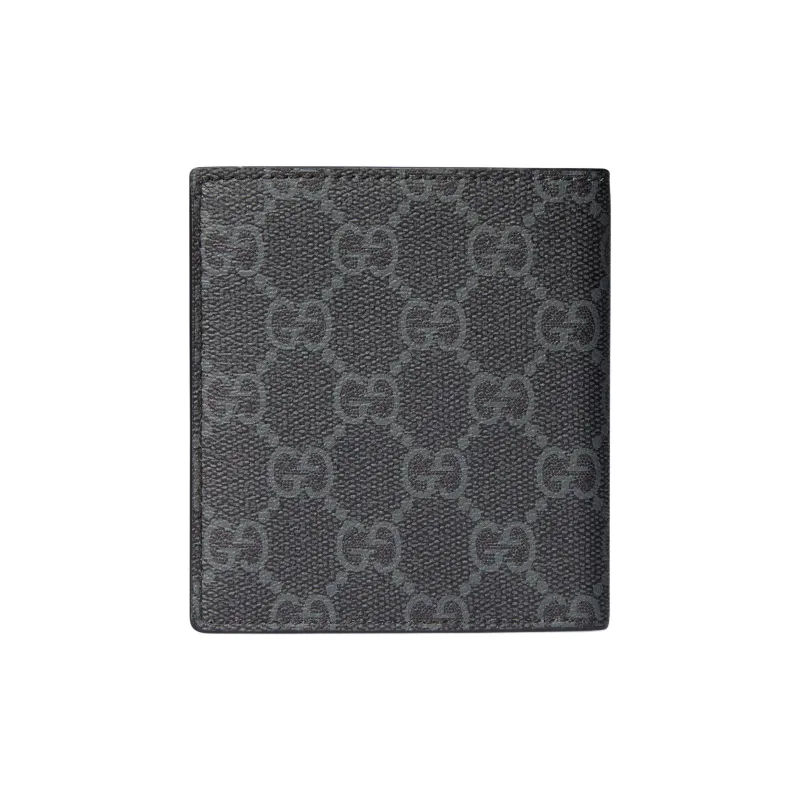 GUCCI GG Emblem Coated Fabrics Wallet Men's Black-2