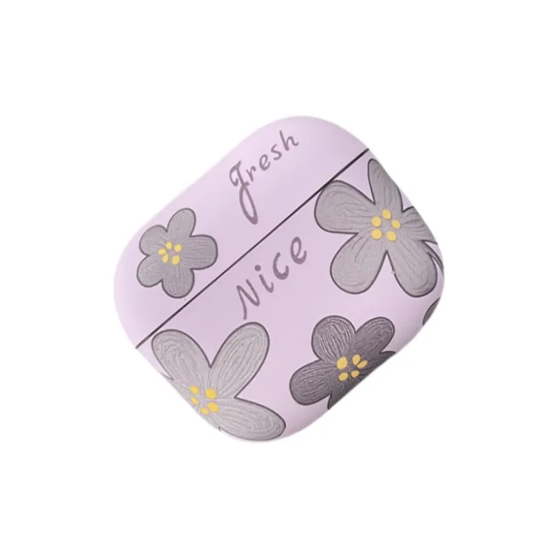 Baohuguang Compatibility AirPods 1/4/Pro 2 TPU Fresh Oil Painting Floral Individual Fully Enclosed Headphone Cases-2
