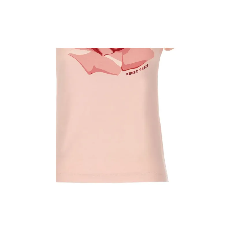 KENZO Rose Printed Crewneck T Shirt-3