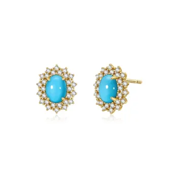IL&CO. Turquoise Stud Earrings Women's
