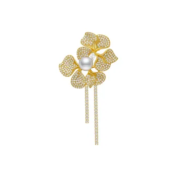 ME LUXE Freshwater Pearl Brooches Women's