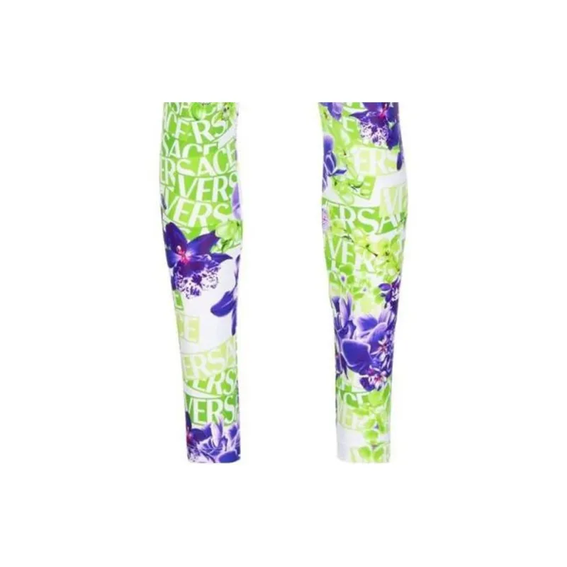 VERSACE SS23 Leggings Women's Green-5