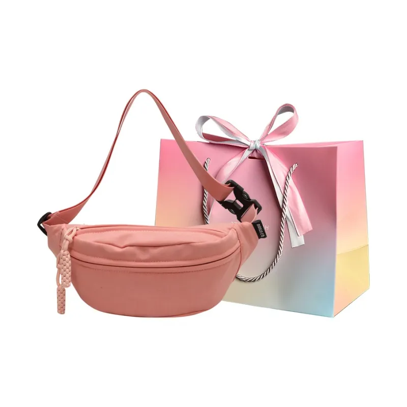 Aini Rabbit Canvas Bag, Fanny Pack, Crossbody Bag Regular Unisex Ecru/Pink/Orange/Red/Black-5