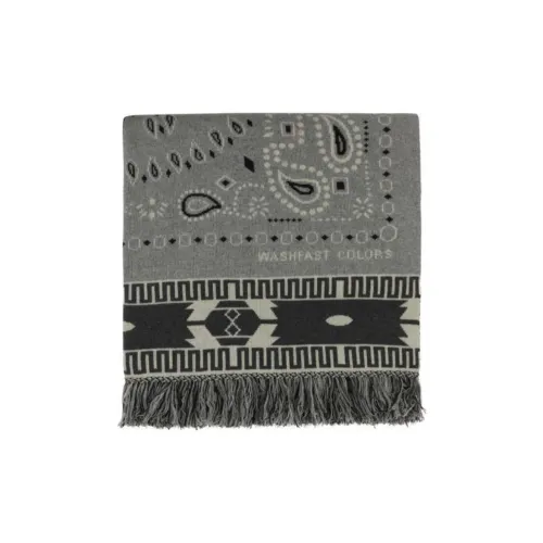 Alanui Pattern Intarsia Knitted Fringed Blanket