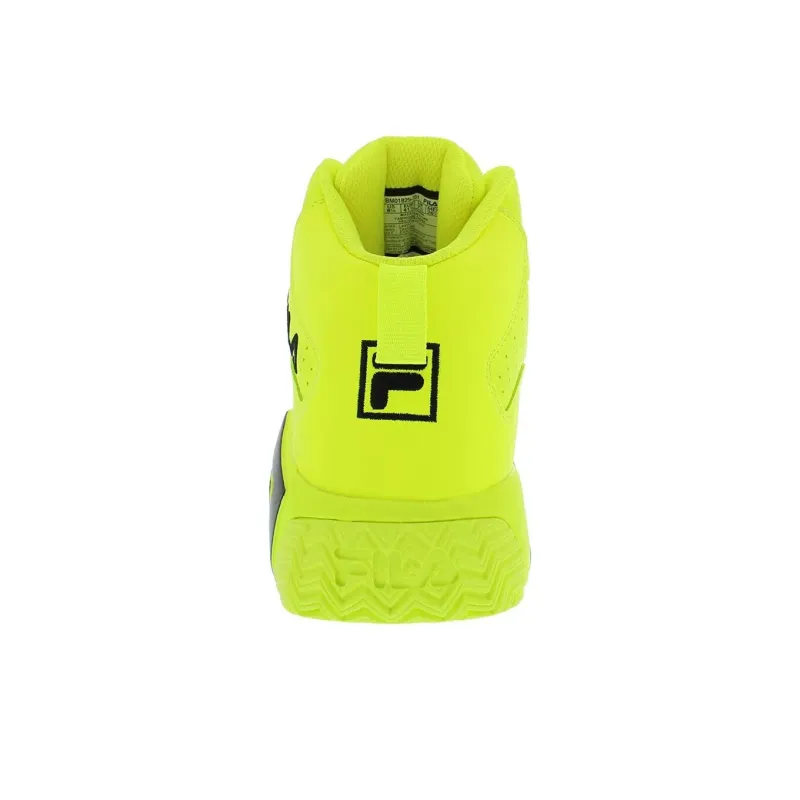 FILA MB Anti Slip Wear Resistant Mid Top Basketball Shoes Men's Yellow-2