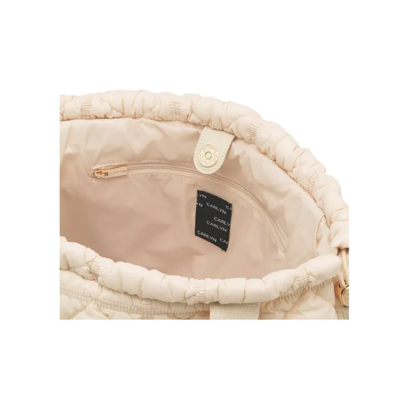 CARLYN Nylon One Shoulder Handbag Regular Women's Ivory-3