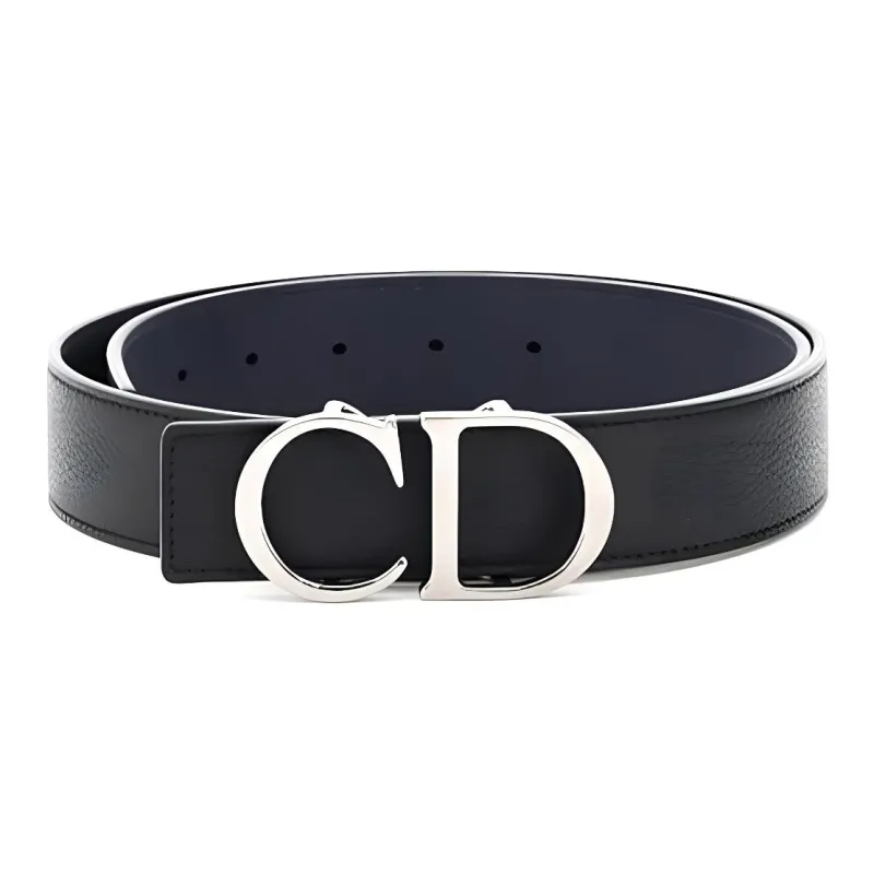 DIOR Leather Belts Unisex Black -0