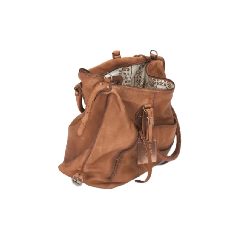 FREE PEOPLE Leather One Shoulder Handbags Small Size Women's Brown-3