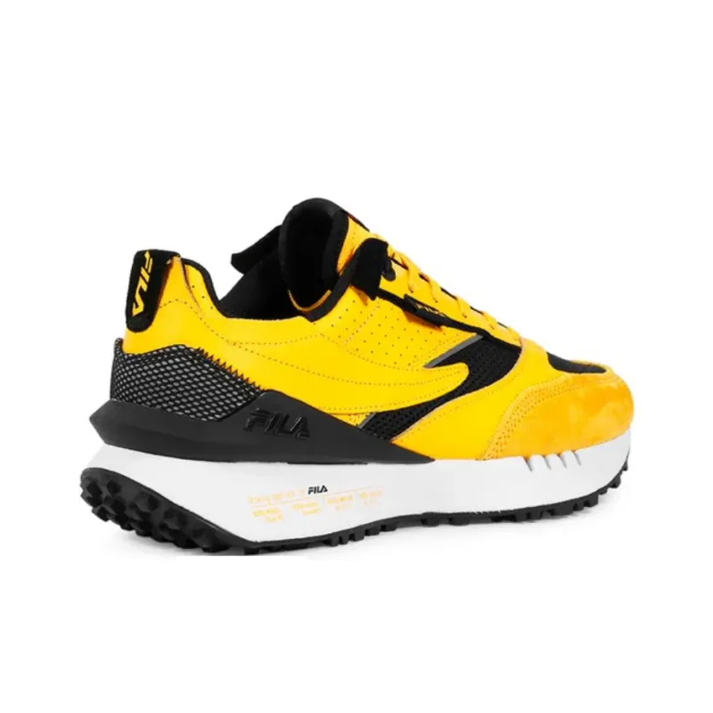 FILA Renno Anti Slip Wear Resistant Low Top Tennis Shoes Men's Yellow-3