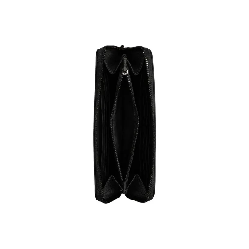 COACH Cow Leather Wallet Trumpets Unisex Black-1