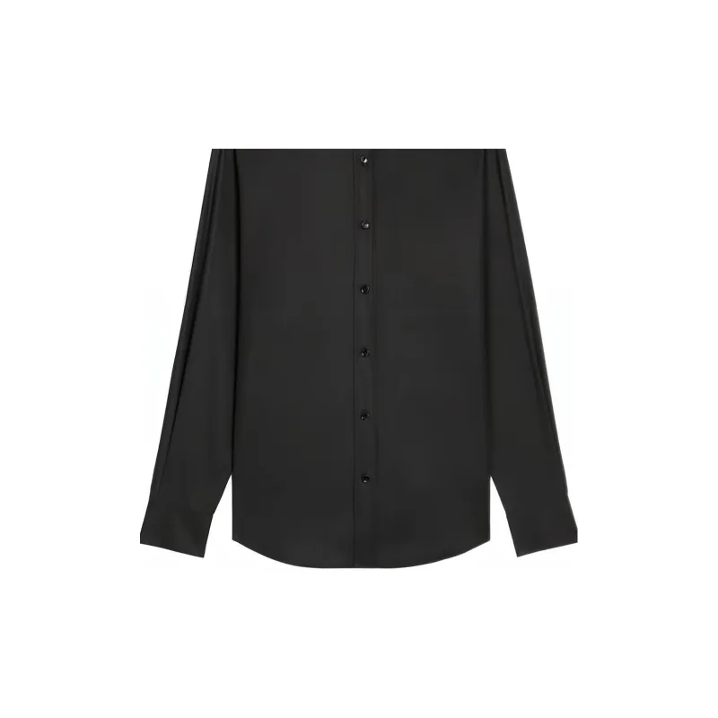 CELINE Loose Shirt With Inverted Collar In Cotton Poplin-4
