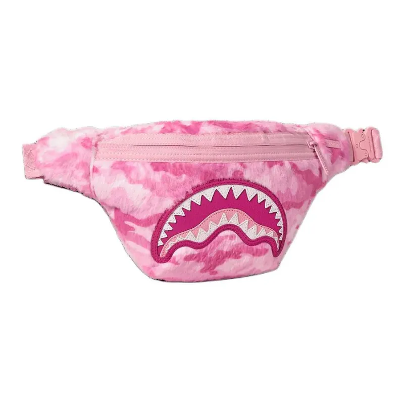 SPRAYGROUND Fabric Fanny Pack Unisex Pink-1