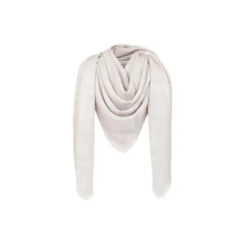 FENDI Knit Scarves Women's Light Gray