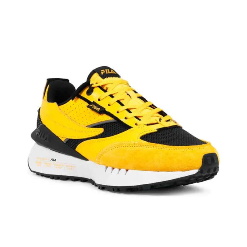 FILA Renno Anti Slip Wear Resistant Low Top Tennis Shoes Men's Yellow-2