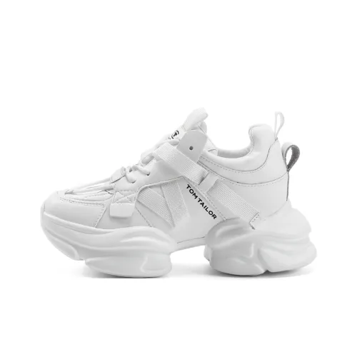 TOM TAILOR Monochrome Wanderer Collection Low Top Chunky Sneakers Women's White