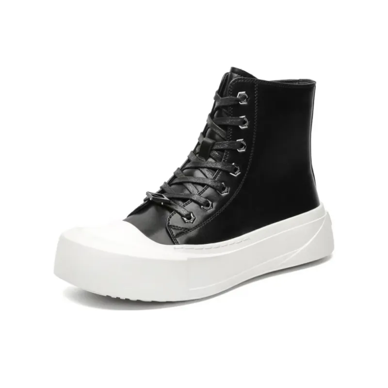 Jerden Smith Slip Resistant Waterproof Abrasion Resistant High Top Skateboard Shoes Unisex-4