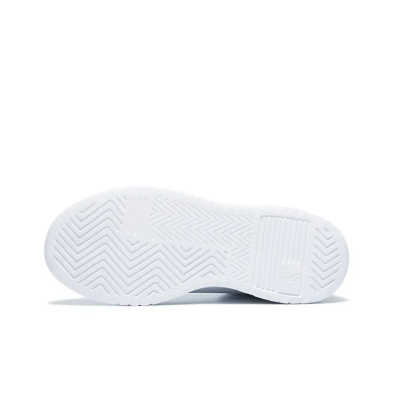 QIAODAN Coverage Warm High Top Skateboard Shoes Women's White Green-4
