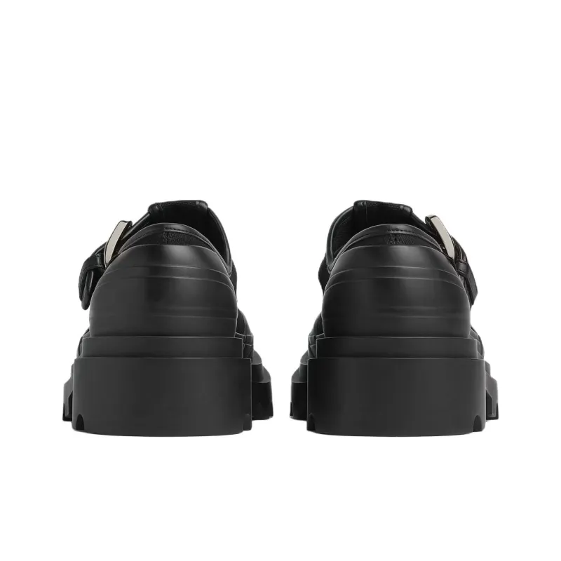 Bottega Veneta Trek Casual Single Shoes 7cm Women's Black-4