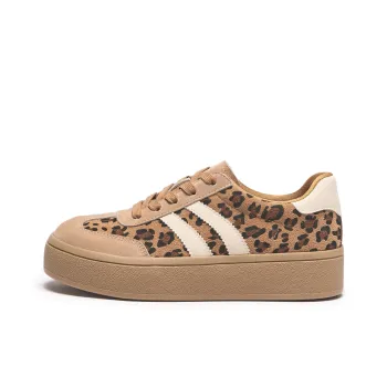 Hotwind Vintage Leopard Series Low Top Skateboard Shoes Women's