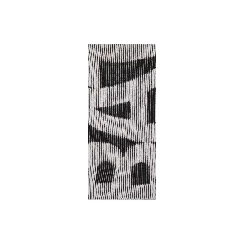 Balenciaga Wool Knit Scarves Women's Black White-0