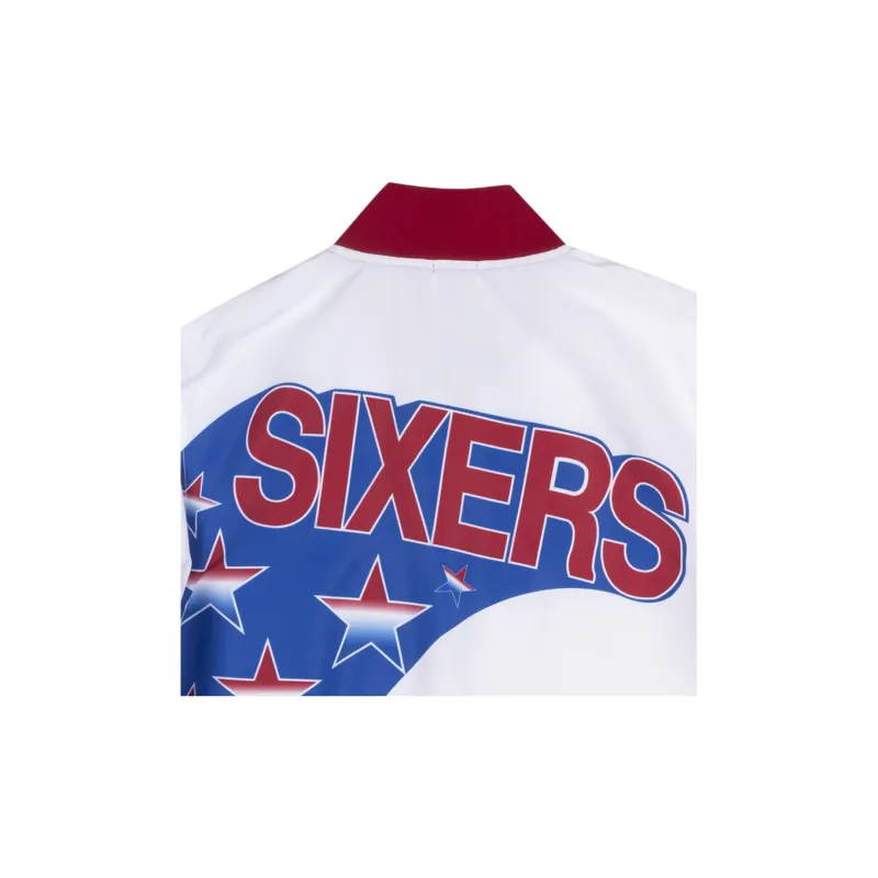 Mitchell Ness Jackets Unisex White-3