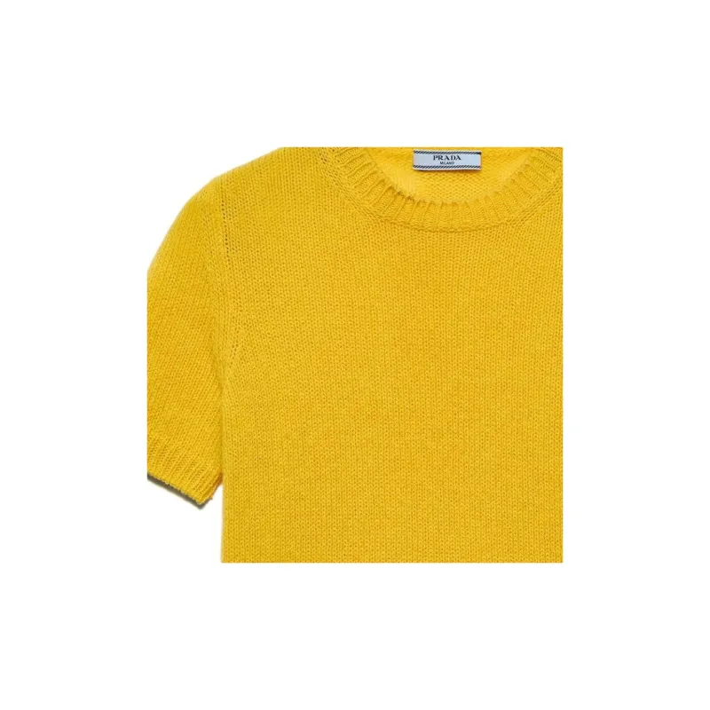 PRADA T-Shirts Women's Yellow-4