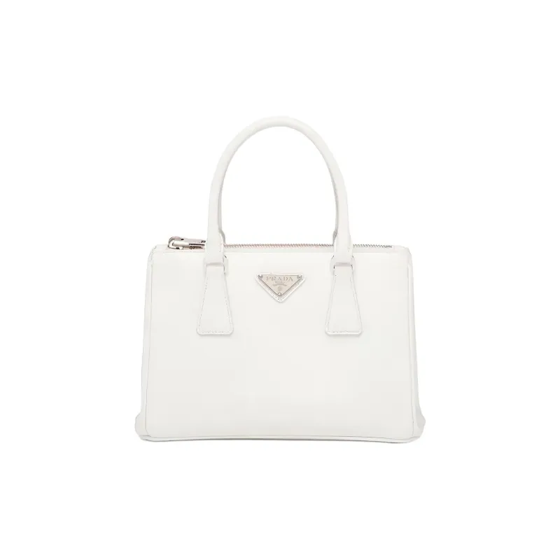 PRADA Galleria Killer Bag Cow Leather Shoulder Bags Handbags Regular Women's White-0