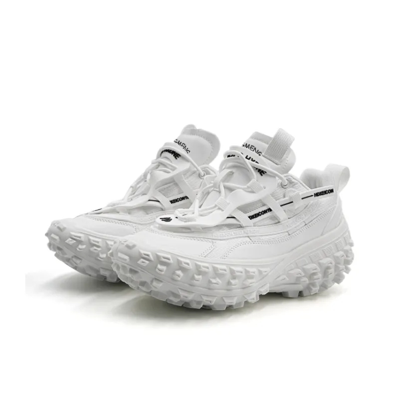 Hong Kong Meng Chunky Sneakers Unisex Low Top White-3