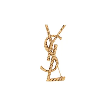 SAINT LAURENT Opyum Ysl Crocodile Brooch