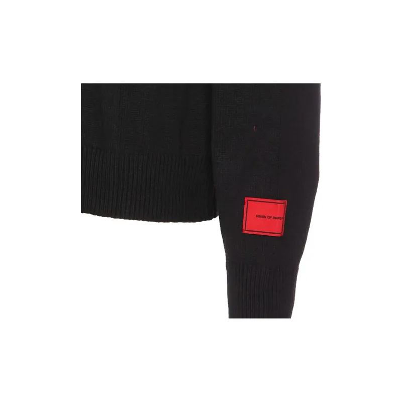 Vision Of Super Logo Embroidered Crewneck Jumper-3