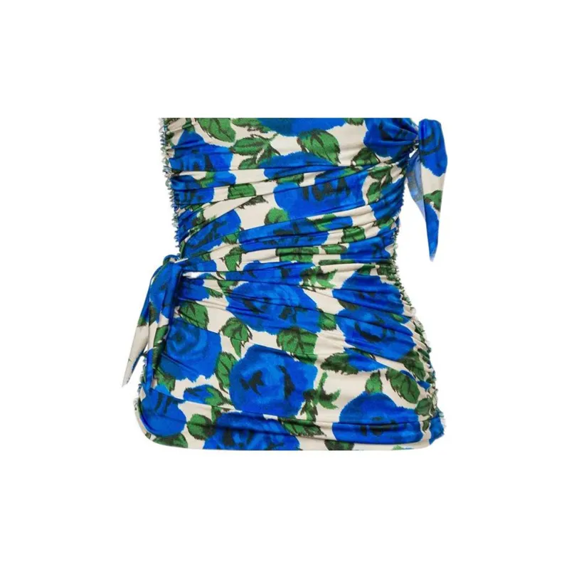 PHILOSOPHY DI LORENZO SERAFINI Floral print Strapless Top-5