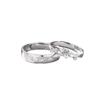 QIANFANGDAHUANGYE Zircon Rings Unisex