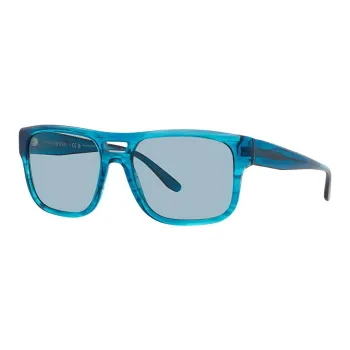 EMPORIO ARMANI Acetate Aviator Sunglasses Men's Blue
